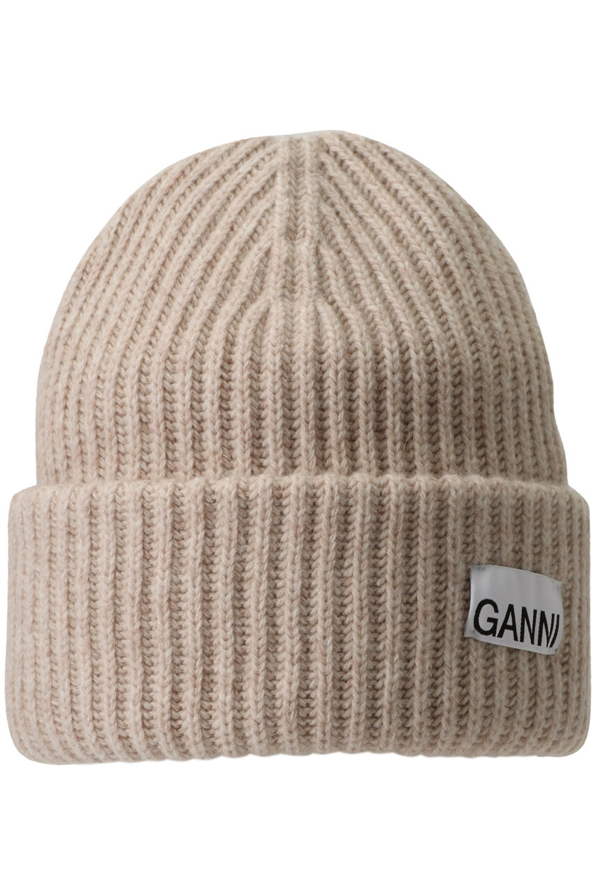 アルアバイル/allurevilleの【GANNI】STRUCTURED RIB BEANIE(ベージュ/22242256010-95-770)