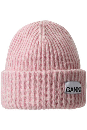 【GANNI】STRUCTURED RIB BEANIE