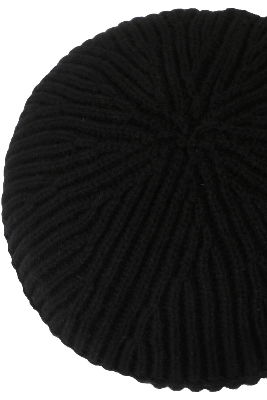 GANNI 黒 ベレー帽 allureville(アルアバイル)｜【GANNI】STRUCTURED RIB BERET