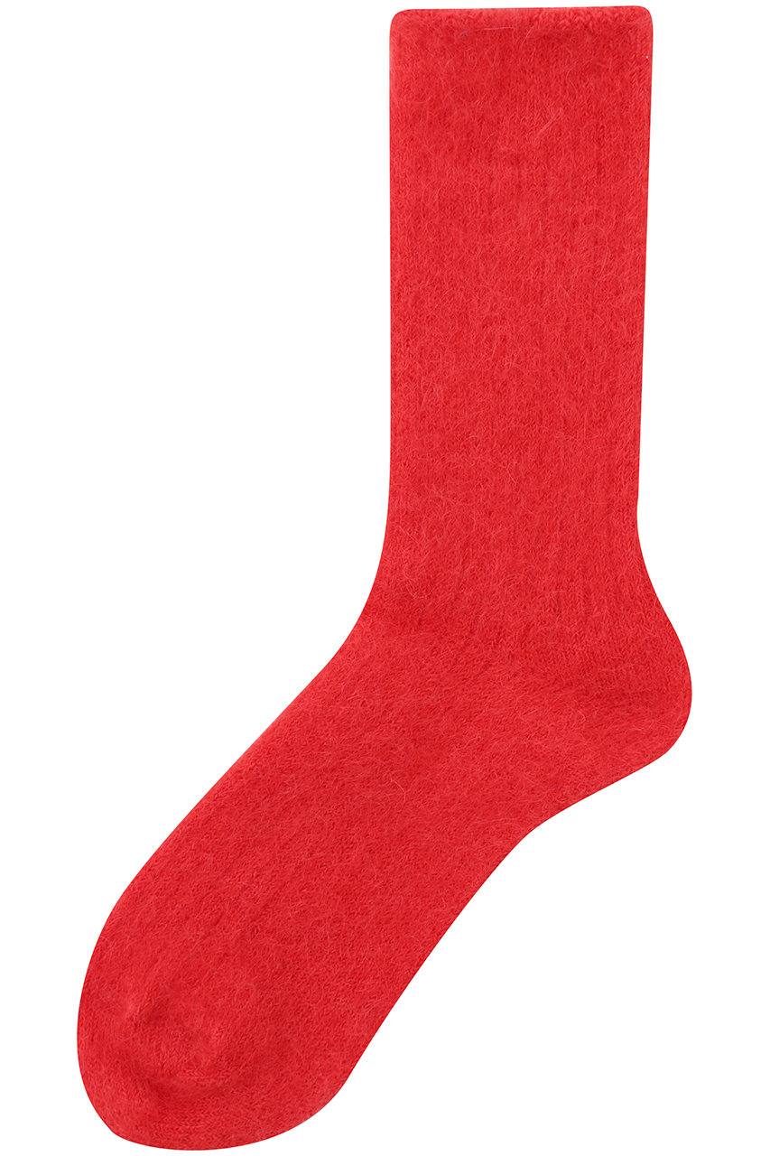 アルアバイル/allurevilleの【MARCOMONDE】 MOHAIR RIBBED SOCKS(レッド/22242259050-43-770)