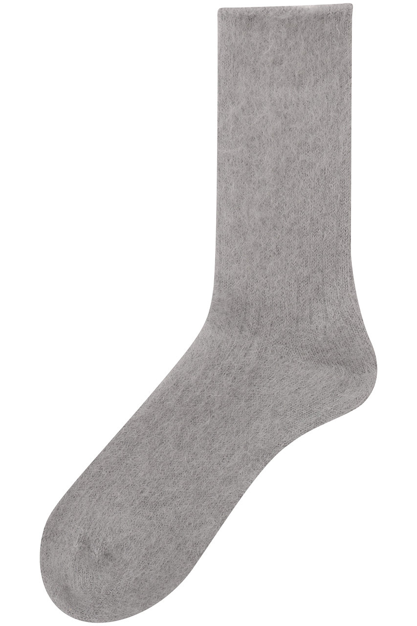 アルアバイル/allurevilleの【MARCOMONDE】 MOHAIR RIBBED SOCKS(ライトグレー/22242259050-43-770)