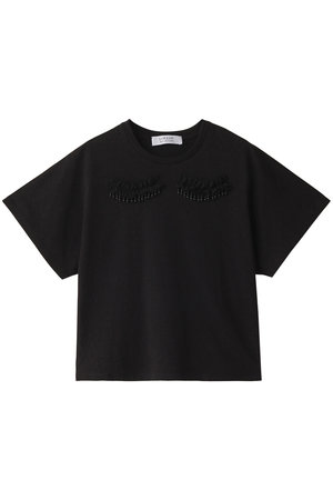 allureville トップ albacieloロゴtシャツ tシャツ カットソー 2 ブラック