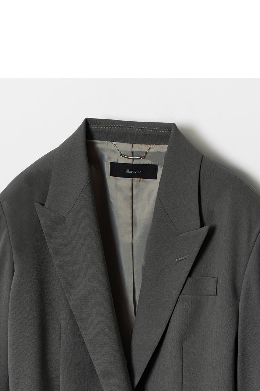 allureville(アルアバイル)｜ビスコースウールボタンレスジャケット
