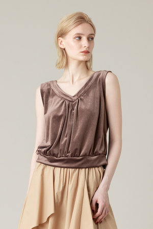 アルアバイル/allurevilleの【LOULOU WILLOUGHBY】ベロア2WAYプルオーバー(110100/110101)