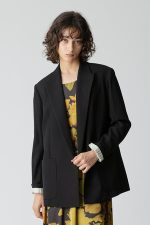 アルアバイル/allurevilleのビスコースウールボタンレスジャケット(110800/110801)