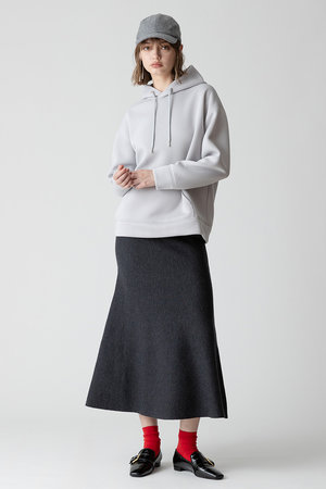 ウールWフェイスナローマーメイドスカート
