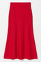 ウールWフェイスナローマーメイドスカート アルアバイル/allureville レッド
