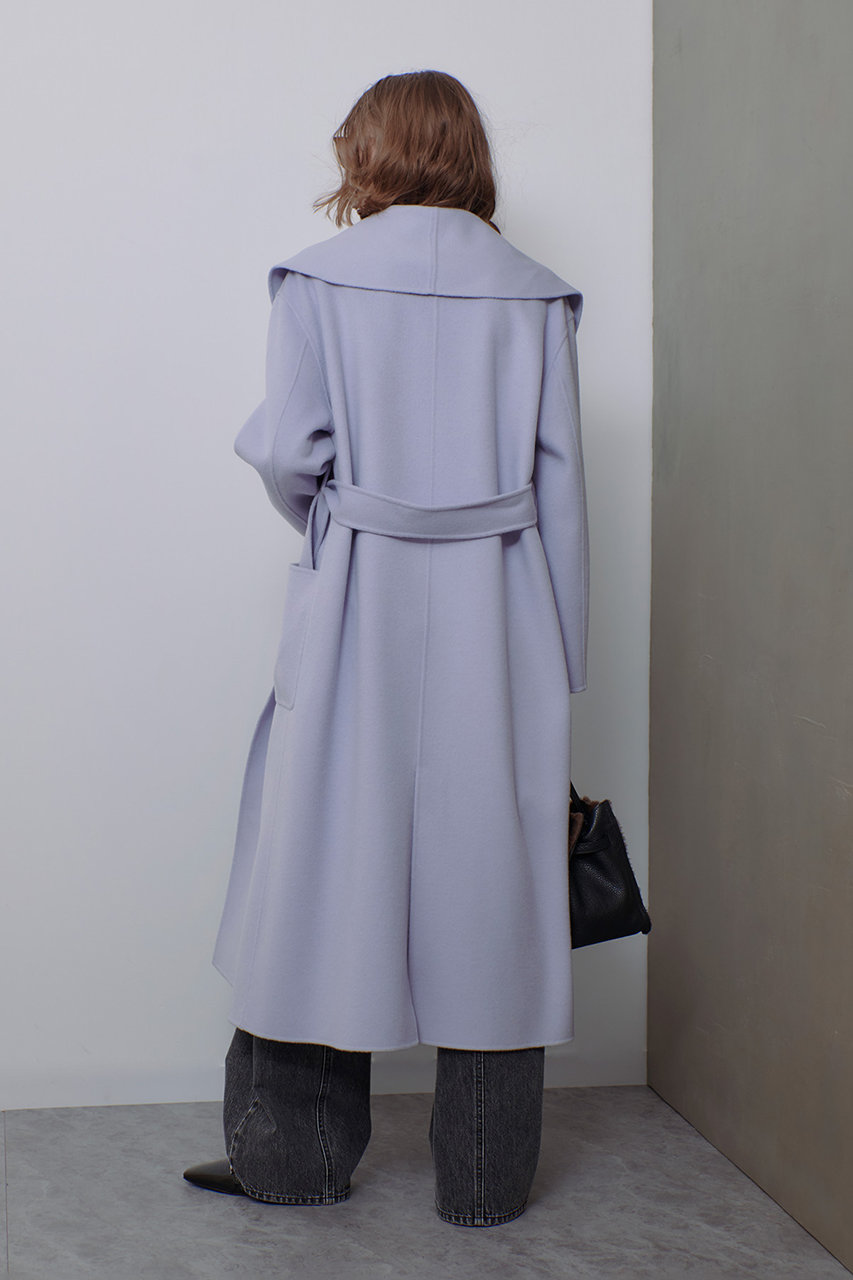 allureville(アルアバイル)｜カシミヤ混リバービックショールコート