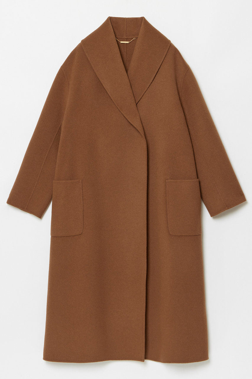 allureville(アルアバイル)｜カシミヤ混リバービックショールコート