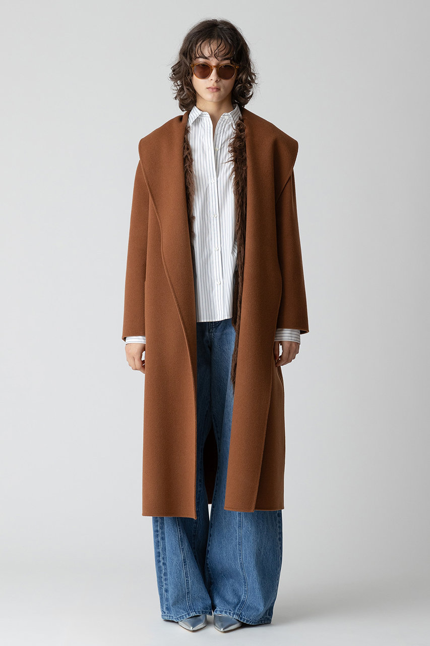 allureville(アルアバイル)｜カシミヤ混リバービックショールコート