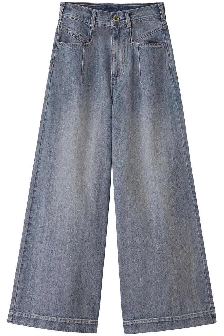 allureville 【Loulou Willoughby】デニムバギーパンツ A (ブルー, 1) アルアバイル ELLE SHOP allureville 【Loulou Willoughby】デニムバギーパンツ A (ブルー, 1) アルアバイル ELLE SHOP