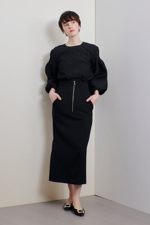 アルアバイル/allurevilleのフロントジップサスペンダースカート(110700/110703)