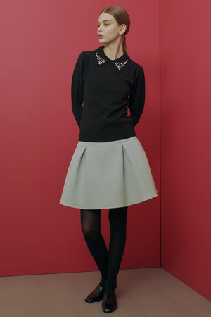 アルアバイル/allurevilleの【Loulou Willoughby】トリプルクロスミニタックスカート(110700/110701)