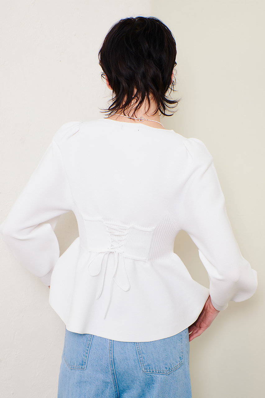 allureville / アルアバイル バックレースアッププルオーバー バックレースアッププルオーバー|allureville OFFICIAL SITE