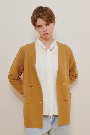 アルアバイル/allurevilleのセミダブルガーターニットジャケット(110800/110803)