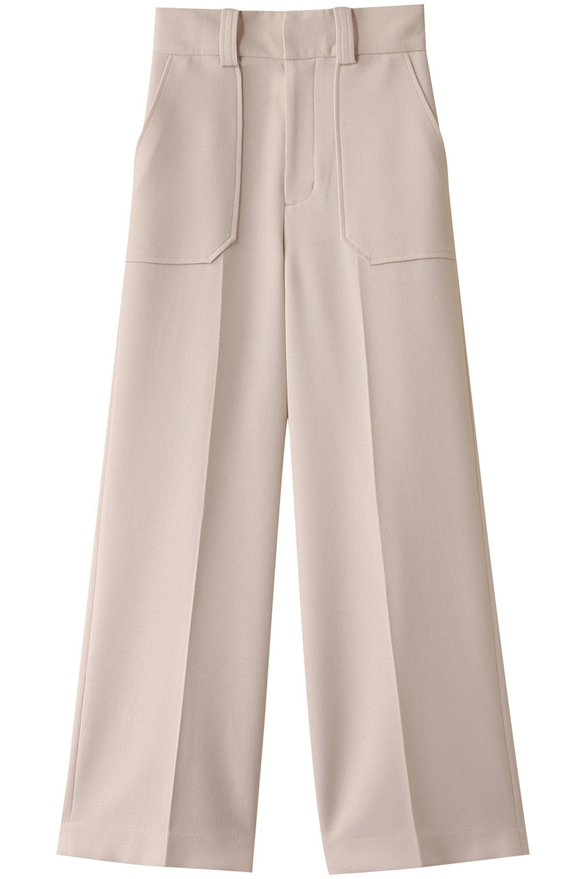 allureville マットストレッチストレートパンツ (ベージュ, 2) アルアバイル ELLE SHOP allureville マットストレッチストレートパンツ (ベージュ, 2) アルアバイル ELLE SHOP
