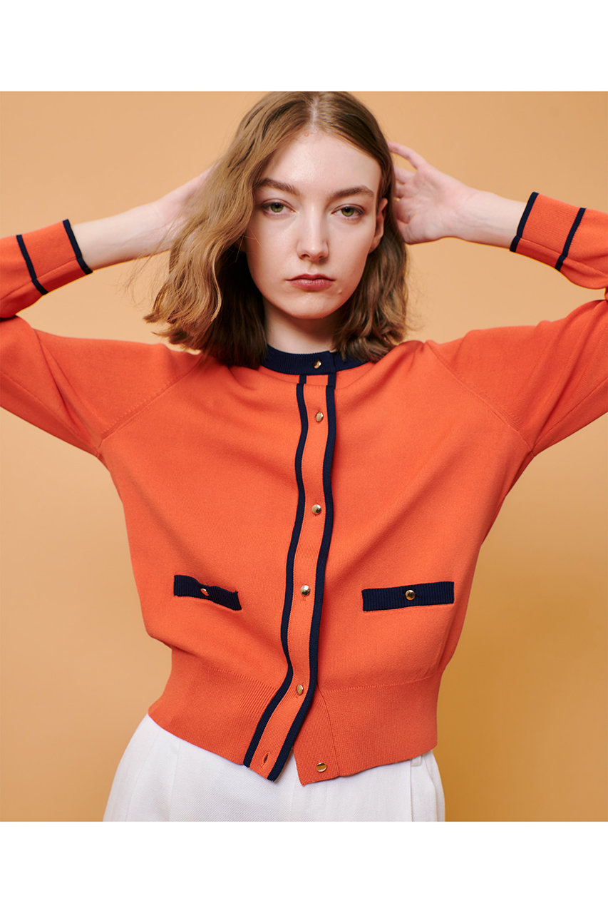 allureville(アルアバイル)｜ハイショクポケットクルーカーディガン A