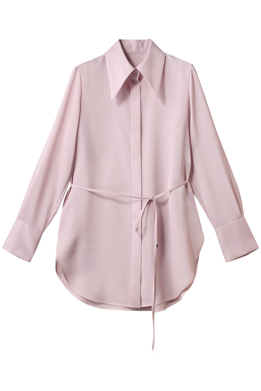 allureville 【Loulou Willoughby】ビッグカラーロングシャツ (ピンク, 2) アルアバイル ELLE SHOP