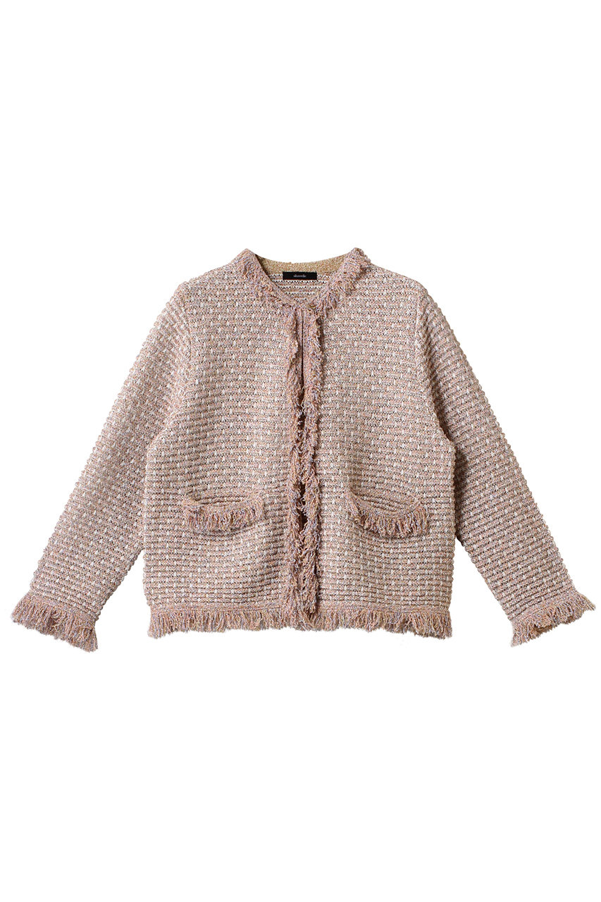 allureville ミックスツィードニットジャケット (マルチカラー, 2) アルアバイル ELLE SHOP allureville ミックスツィードニットジャケット (マルチカラー, 2) アルアバイル ELLE SHOP