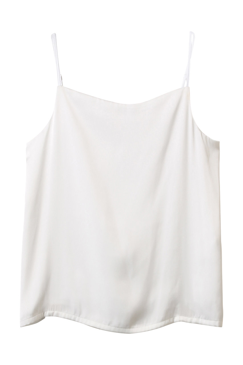 allureville 【Loulou Willoughby】サテンキャミソール A (ホワイト, 2) アルアバイル ELLE SHOP