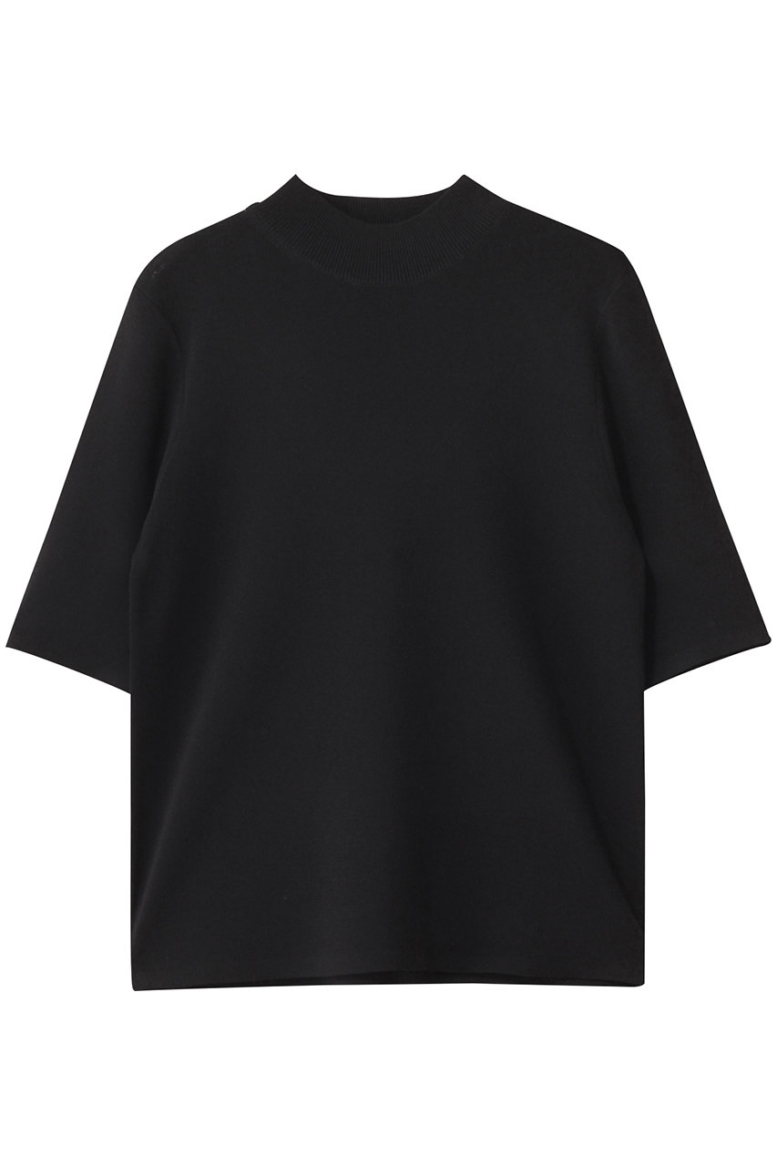 allureville 総針モックNC5分袖PO A (ブラック, 2) アルアバイル ELLE SHOP allureville 総針モックNC5分袖PO A (ブラック, 2) アルアバイル ELLE SHOP