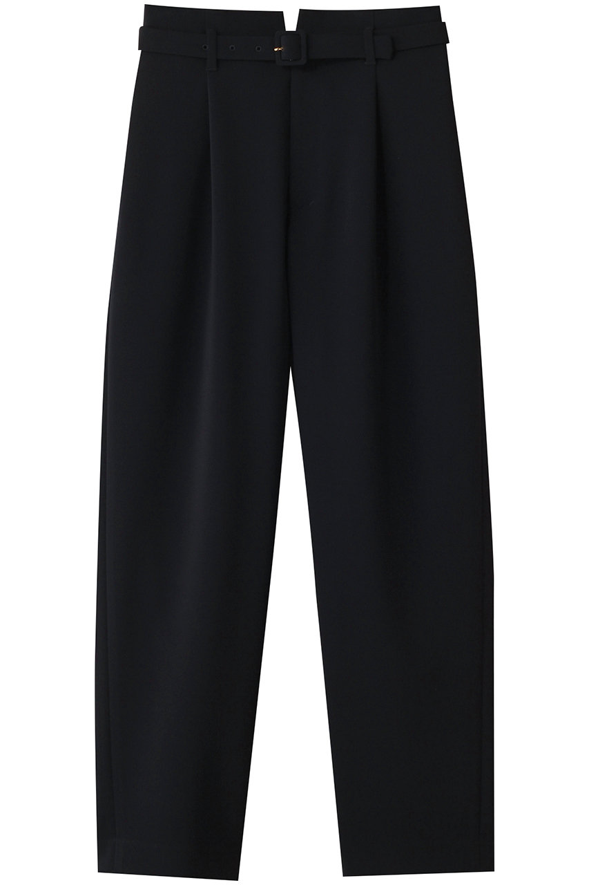 allureville ダブルクロスベルト付タックパンツ (ネイビー, 2) アルアバイル ELLE SHOP allureville ダブルクロスベルト付タックパンツ (ネイビー, 2) アルアバイル ELLE SHOP
