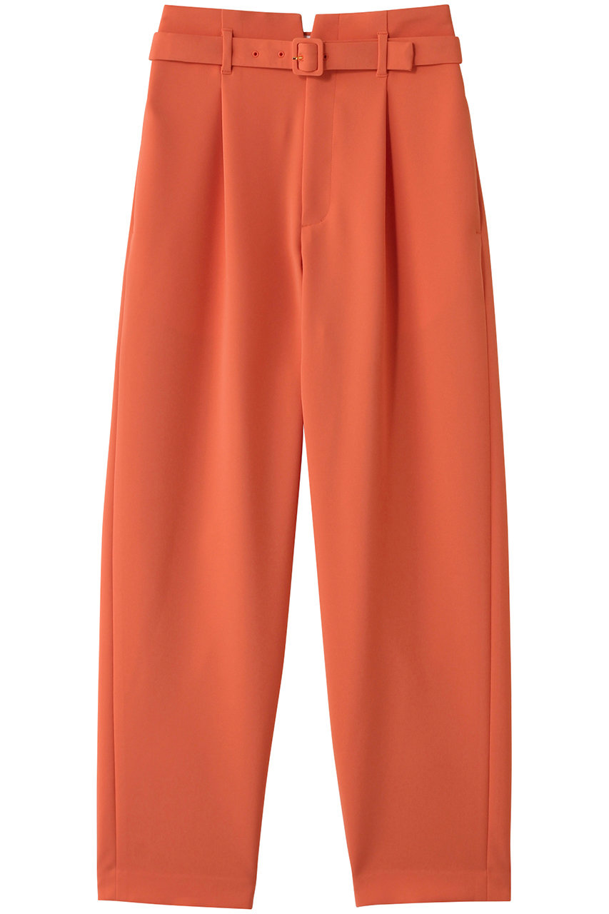 allureville ダブルクロスベルト付タックパンツ (コーラル, 1) アルアバイル ELLE SHOP allureville ダブルクロスベルト付タックパンツ (コーラル, 1) アルアバイル ELLE SHOP