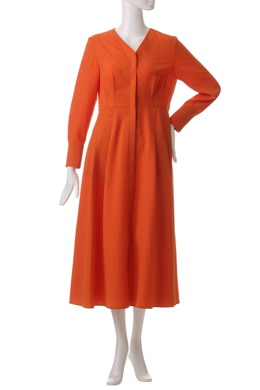 allureville(アルアバイル)｜Vネックタックワンピース/ベージュ の通販  