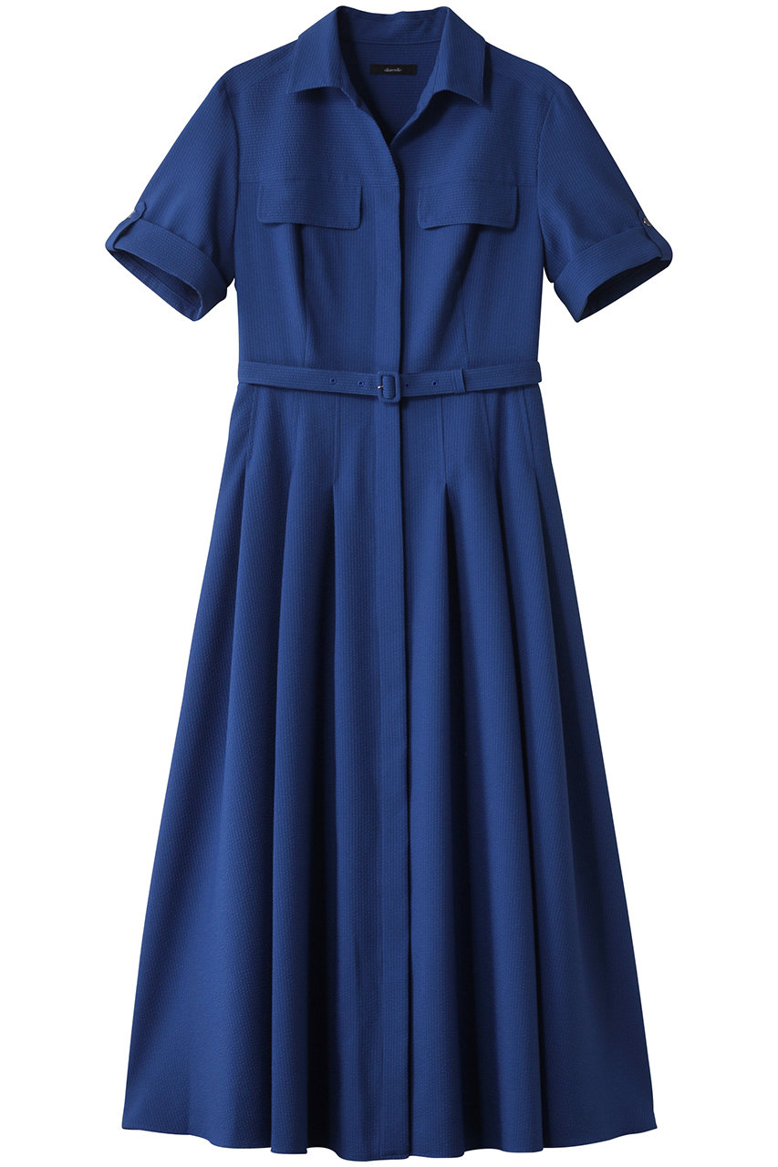 アルアバイル/allurevilleのサッカースキッパーターンバックワンピース(ブルー/20251014170-61-020)