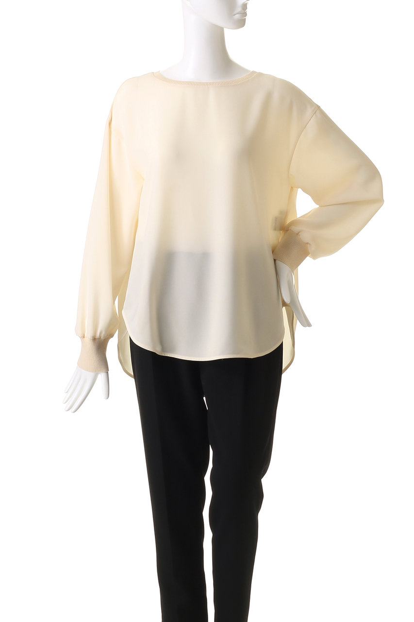 allureville(アルアバイル)｜リブカフスPO/ブラウス/オフホワイト の