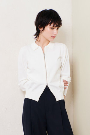 アルアバイル/allurevilleの布帛コンビニットブルゾン(110800/110802)