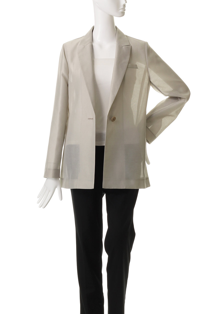 新品タグ付き アルアバイル ワルツシアーオーガンジーシアージャケット ホワイト ライトオーガンジーシアージャケット|allureville OFFICIAL SITE