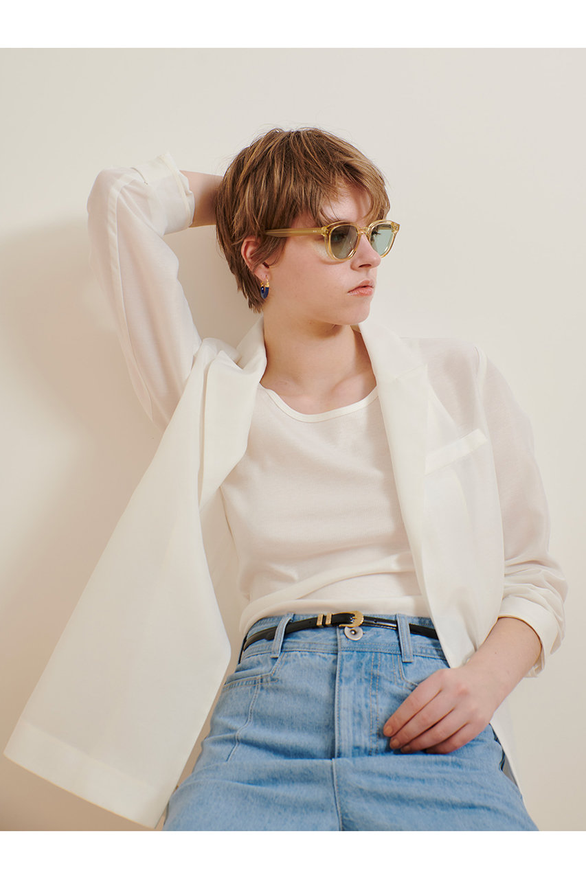 新品タグ付き アルアバイル ワルツシアーオーガンジーシアージャケット ホワイト セール】ライトオーガンジーシアージャケット（ダウンジャケット