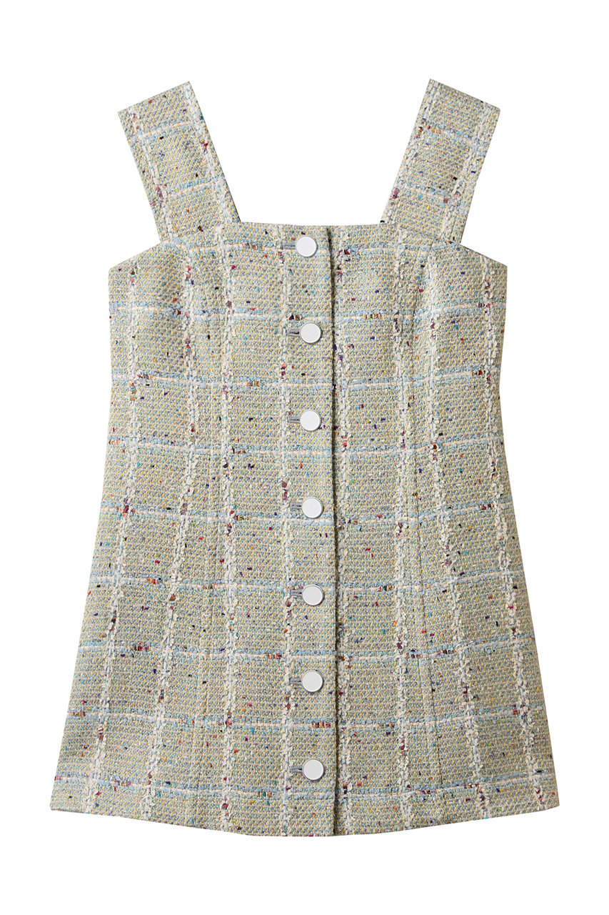 allureville 【Loulou Willoughby】LINTONツイードジレ (ブルー系, 2) アルアバイル ELLE SHOP allureville 【Loulou Willoughby】LINTONツイードジレ (ブルー系, 2) アルアバイル ELLE SHOP