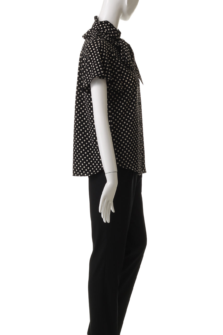 【LOULOU WILLOUGHBY】デシンドットフレアスリーブブラウス LOULOU WILLOUGHBY】デシンドットフレアスリーブブラウス