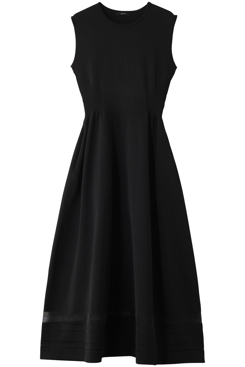 allureville ウエストマークリブワンピース A (ブラック, 2) アルアバイル ELLE SHOP allureville ウエストマークリブワンピース A (ブラック, 2) アルアバイル ELLE SHOP