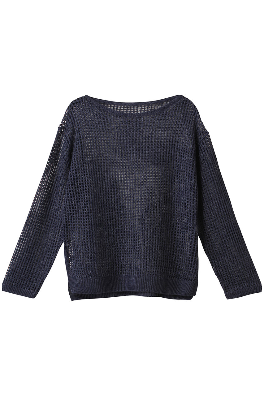 allureville リネンコードメッシュプルオーバー (ネイビー, 2) アルアバイル ELLE SHOP allureville リネンコードメッシュプルオーバー (ネイビー, 2) アルアバイル ELLE SHOP