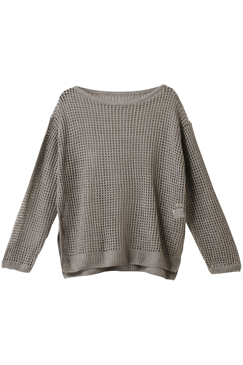 allureville リネンコードメッシュプルオーバー (グレー, 2) アルアバイル ELLE SHOP allureville リネンコードメッシュプルオーバー (グレー, 2) アルアバイル ELLE SHOP