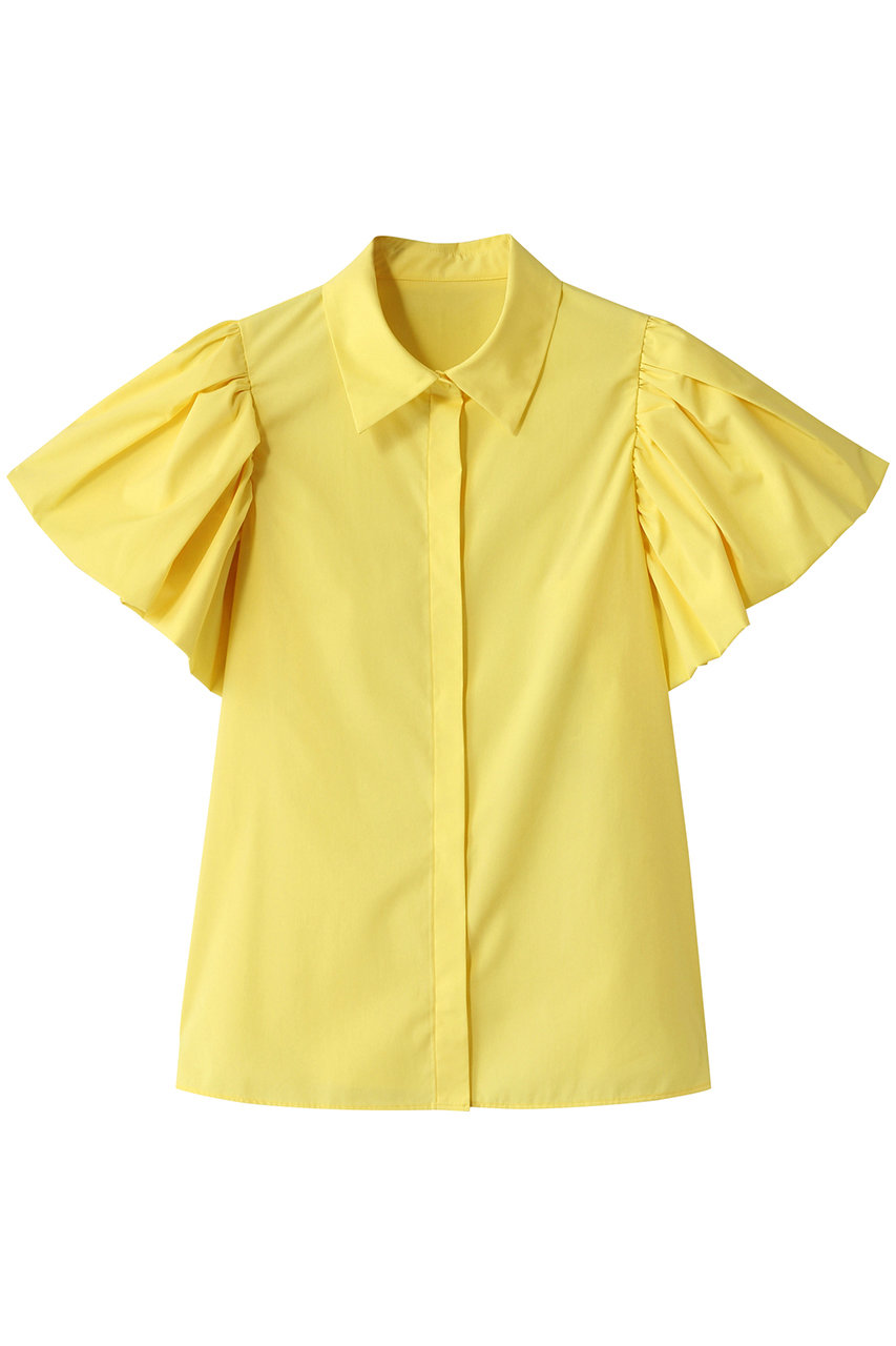 アルアバイル/allurevilleの【Loulou Willoughby】バルーンスリーブシャツブラウス(イエロー/21251013290-95-020)