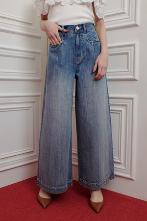 allureville デニムショールジレ 日本製 2size 7157 allureville デニムショールジレ 日本製 2size 7157