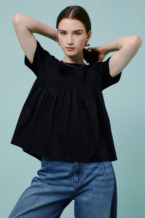 アルアバイル/allurevilleのシャーリングビスチェコンビTシャツ(110100/110102)