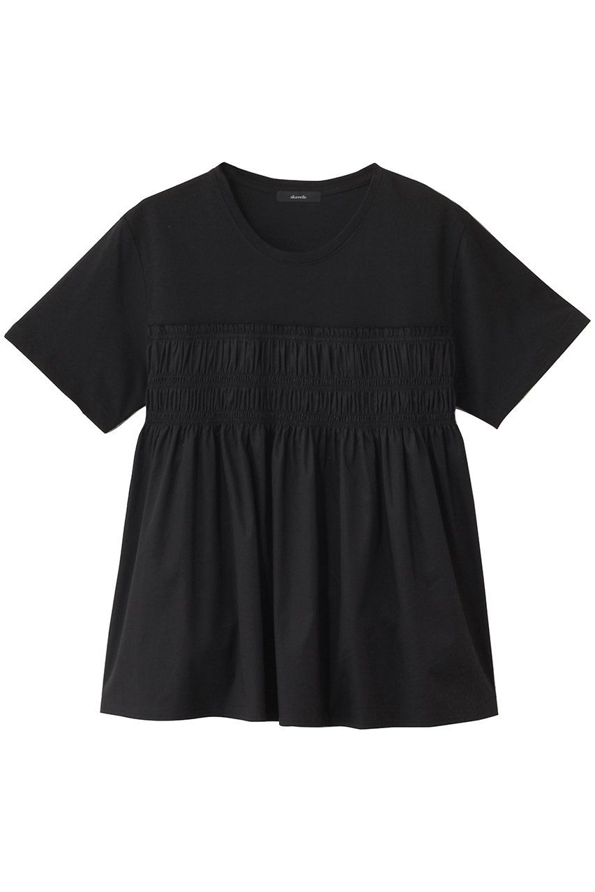 allureville シャーリングビスチェコンビTシャツ (ブラック, 2) アルアバイル ELLE SHOP allureville シャーリングビスチェコンビTシャツ (ブラック, 2) アルアバイル ELLE SHOP