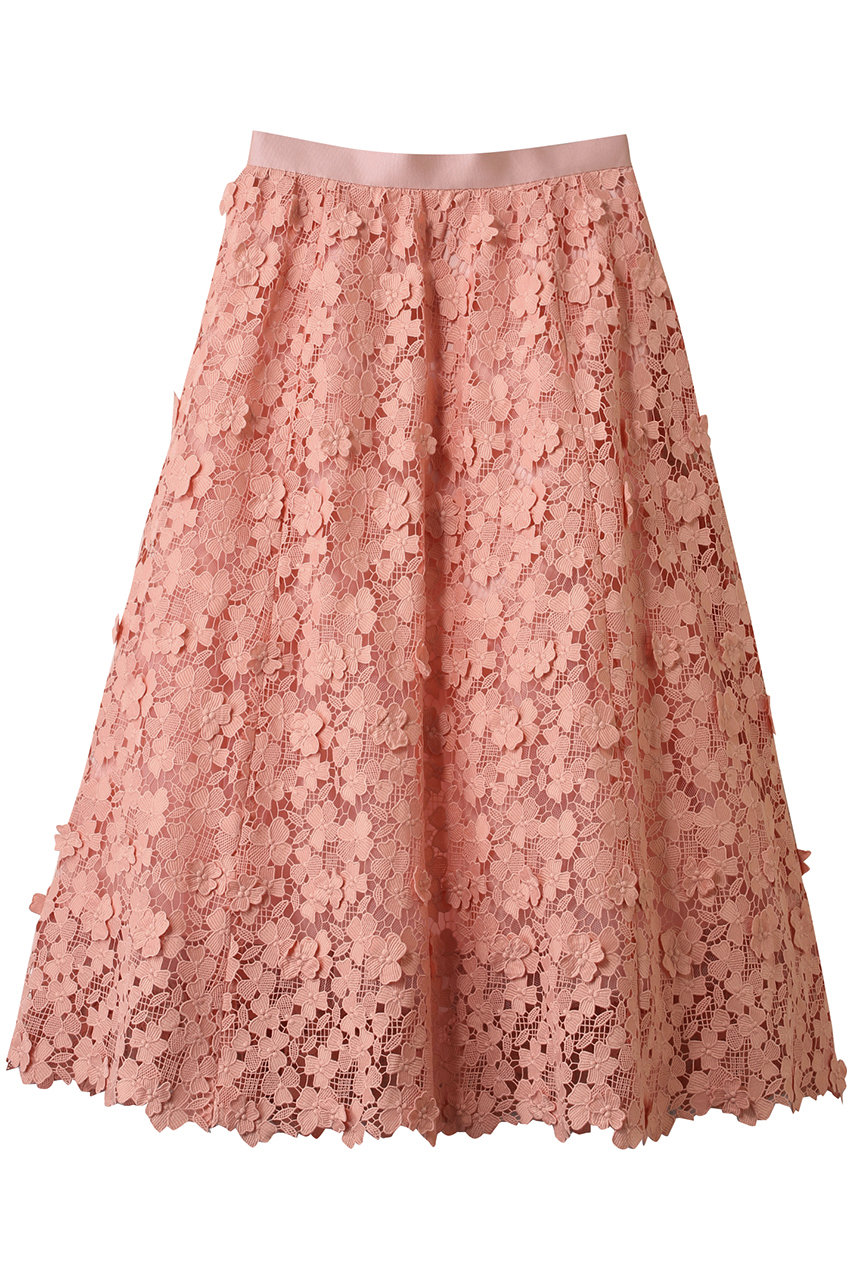 allureville 【LOULOU WILLOUGHBY】ケミカルフラワーレーススカート (ピンク, 1) アルアバイル ELLE SHOP allureville 【LOULOU WILLOUGHBY】ケミカルフラワーレーススカート (ピンク, 1) アルアバイル ELLE SHOP