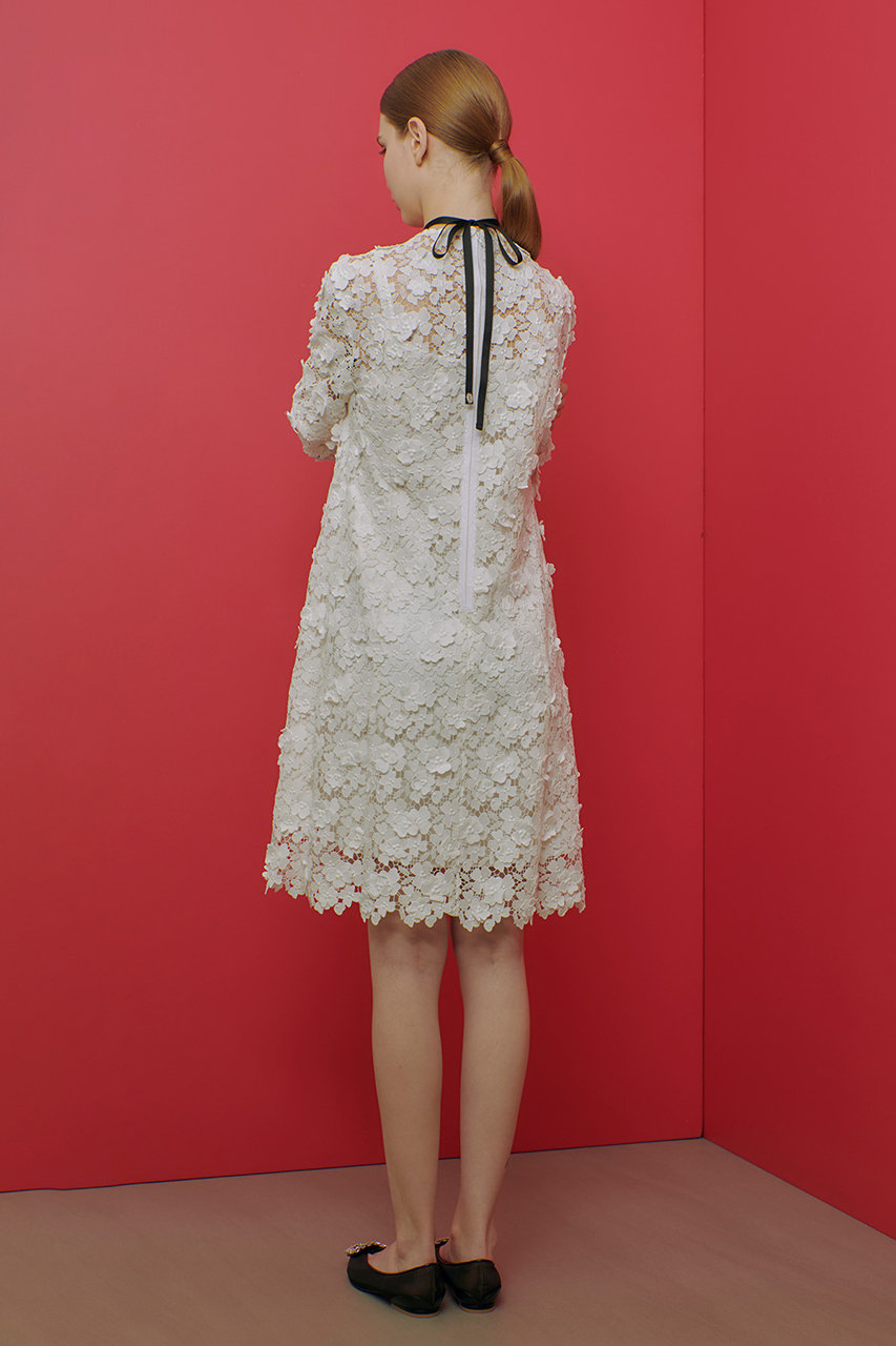 タグ付 LOULOU willoughby レーストリムシャツワンピース 白 タグ付 LOULOU willoughby レーストリムシャツワンピース 白
