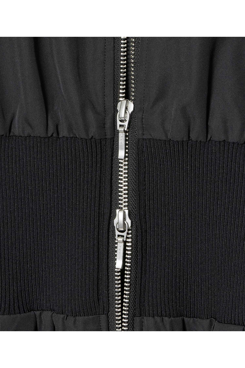 allureville(アルアバイル)｜ボンバーワンピース/ブラック の通販