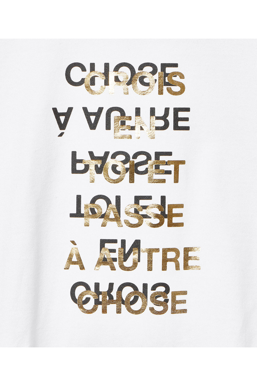 allureville(アルアバイル)｜メタリックレイヤードロゴTシャツ