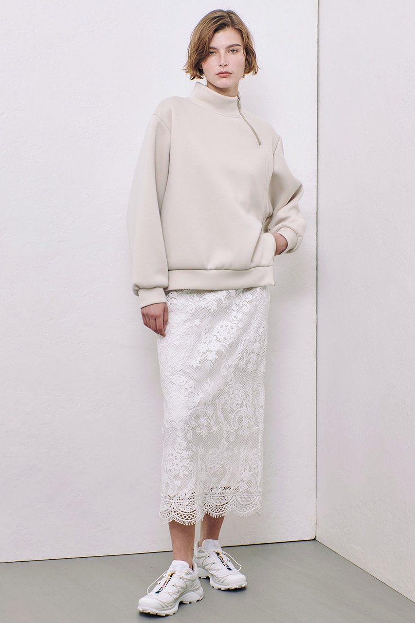 allureville【定価:26,400円】【23年購入】レーススカート セール】 【LOULOU WILLOUGHBY】ブロシェコスモフラワーレース