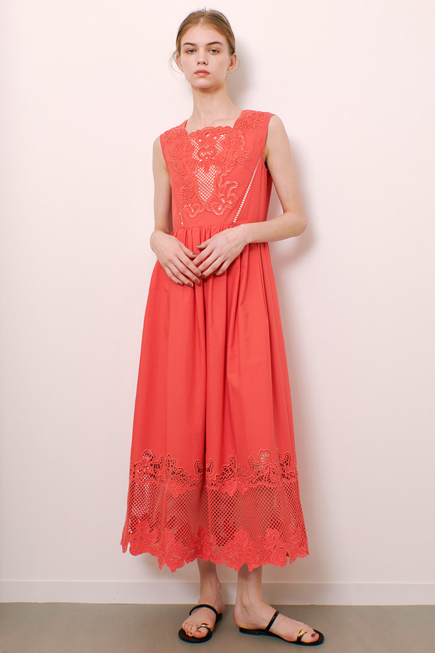 allureville 【LOULOU WILLOUGHBY】エンブロイダリーノースリワンピース (ピンク, 2) アルアバイル ELLE SHOP allureville 【LOULOU WILLOUGHBY】エンブロイダリーノースリワンピース (ピンク, 2) アルアバイル ELLE SHOP