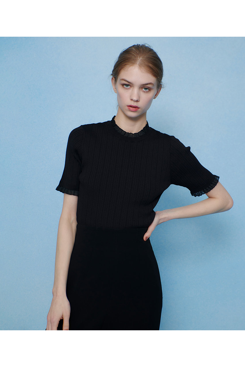 【LOULOU WILLOUGHBY】ハーフチューブラーリブニット LOULOU WILLOUGHBY】ハーフチューブラーリブニット|allureville