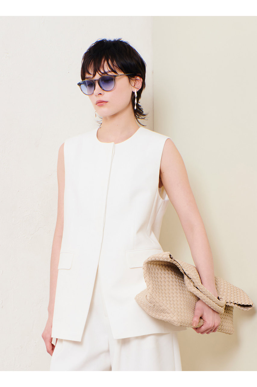 美品☆アルアバイル☆リネンコンピケダブルジレ リネン混ジレ|allureville OFFICIAL SITE / ONLINE SHOP